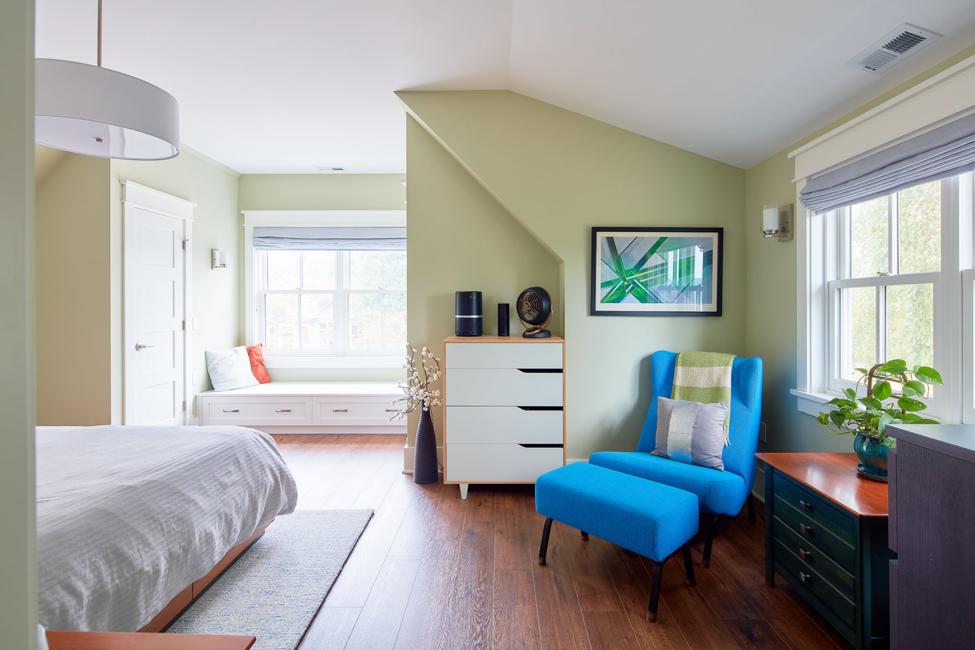 Beautiful Multi-Colored Master Bedroom
